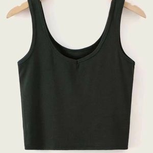 LIKE NEW SHEIN Ribbed Solid Tank Top Size M